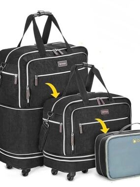 EUC- Biaggi ‘Zipsak Boost’ Expandable Wheeled Carry-On